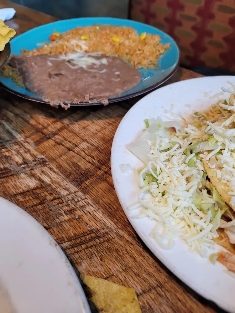 Child's Plate 4 Cheese Quesadilla Rice & Refried Beans